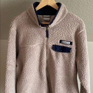 Columbia sherpa full zip jacket L